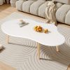 Small Coffee Table in Mid Century Modern Style, Minimalist Design, Cloud-Shaped, Suitable for Living Rooms, Dining Areas, And Outdoor Spaces