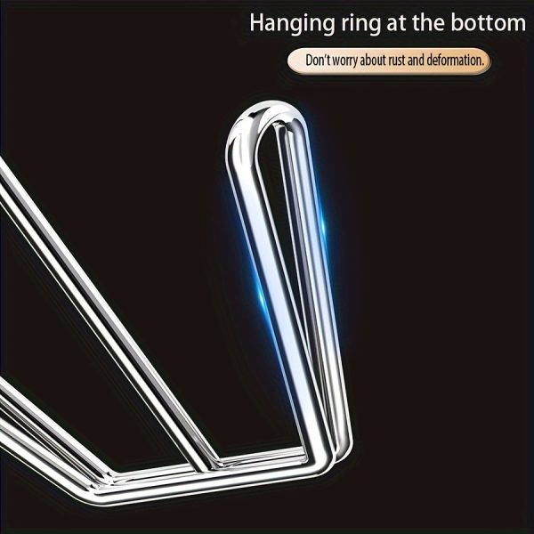 1个耐用不锈钢鞋架挂钩 - 节省空间金属收纳挂钩，适用于外套、帽子、拖鞋 | 时尚简约设计，室内/户外玄关整理器 | 壁挂式小空间鞋柜，现代极简风格，优质工艺，悬挂式鞋类收纳