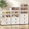 b-product-video-frame-img-6a4ff366d5bba727b5d904aac83e489880bc1ab1.temu_.000001 A Five-story Ultra-large Capacity Cream-style Storage Cabinet with Compartments! Equipped with Wheels for Mobility, It Can Store All Clutter In Bedrooms, Living Rooms, And Bathrooms