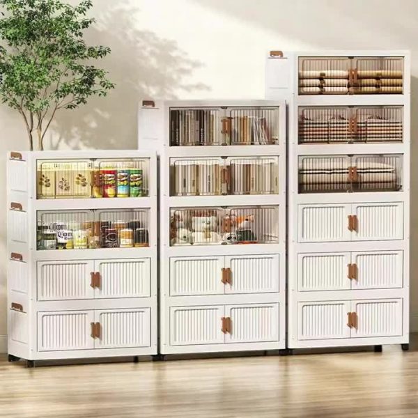 b-product-video-frame-img-6a4ff366d5bba727b5d904aac83e489880bc1ab1.temu_.000001 A Five-story Ultra-large Capacity Cream-style Storage Cabinet with Compartments! Equipped with Wheels for Mobility, It Can Store All Clutter In Bedrooms, Living Rooms, And Bathrooms