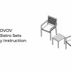 3pcs Outdoor Bistro Set, Stackable Metal Steel Outdoor Table And Chairs, Waterproof Rustproof Patio Furniture Conversation Set for Porch Garden Balcony Backyard, Sage Green