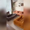 b-product-video-frame-img-b0642b97752a8032b33b012764b1c29c00091952.temu_.000001 Modern Minimalist Folding Sofa Bed, Convertible Sleeper Chair for Adults, Folding Sofa Bed Couch with Pillow, Sleeper Chairs Single Size Floor Mattress