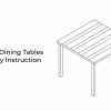 5pcs Outdoor Dining Set, Wood Grain Square Outdoor Patio Table And Chairs Set, Metal Dining Set with With 4 Spacious Dining Chair, All Weather Patio Furniture Set for Deck Garden