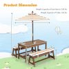 local-goods-image-1f14f500aa0-6fb10ca9-2046-44b6-afad-f2706c04412b Costway Kids Picnic Table Set, Wooden Kids Outdoor Furniture with Umbrella, Sponge Cushions, Kids Rectangular Activity Table and Benches for Outdoors, Accommodate 4 Children