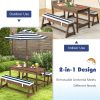 local-goods-image-1f14f500aa0-8371c730-bd34-4b07-b367-94bb429aaf88 Costway Kids Picnic Table Set, Wooden Kids Outdoor Furniture with Umbrella, Sponge Cushions, Kids Rectangular Activity Table and Benches for Outdoors, Accommodate 4 Children