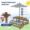 local-goods-image-1f14f500aa0-91249737-769f-49fa-813f-dc23e4f57ed0 Costway Kids Picnic Table Set, Wooden Kids Outdoor Furniture with Umbrella, Sponge Cushions, Kids Rectangular Activity Table and Benches for Outdoors, Accommodate 4 Children