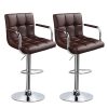 local-goods-image-1f14f500e60-99655b55-6d96-4c17-aa10-bbfb536cbe32_3000x3000 Costoffs 2pcs PU Leather Bar Stools Adjustable Swivel Stools Kitchen Chairs with Large Steel Base, Backrests & Footrest for Dining Room, Kitchen Island, Home Bar Counter, Christmas Gift
