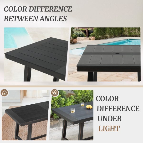 local-goods-image-1f14f502210-765be8b9-3192-4004-bc22-628eed478282_2000x2000 1pc Patio Dining Table, Patio Furniture HDPS All-Weather Material Outdoor Dining Coffee Table with Umbrella Hole