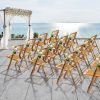 VINGLI 1/2/4 Pack Wooden Chairs Bamboo Folding Chairs-Foldable Dining Wood Chairs Comfortable Seat for Outdoor & Indoor Patio Porch Wedding Party Event Bamboo Folding Dining Chairs Set of 1/2/4