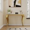 local-goods-image-1f23586f20-0997c358-c84c-4ec2-be23-bed4c9500949_2000x2000 47in Marble Console Table with S-Shape Stainless Steel Legs, Modern Rectangular Faux Marble Entry Table, Sofa Accent Table for Living Room, Entryway, Hallyway, Entrance