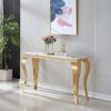 local-goods-image-1f23586f20-4996d7ba-cae0-4c53-bb9f-205aaa4e2c5c_2000x2000 47in Marble Console Table with S-Shape Stainless Steel Legs, Modern Rectangular Faux Marble Entry Table, Sofa Accent Table for Living Room, Entryway, Hallyway, Entrance