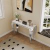 local-goods-image-1f23586f20-bd0d99a9-2e85-49ea-b4f9-717333316743_2000x2000 47in Marble Console Table with S-Shape Stainless Steel Legs, Modern Rectangular Faux Marble Entry Table, Sofa Accent Table for Living Room, Entryway, Hallyway, Entrance