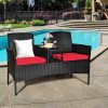 local-goods-image-1fad18c0c8-018b78c5-8275-4b8e-9370-799d9201461b COSTWAY Patio Rattan Conversation Set Seat Sofa Cushioned Loveseat Chairs Turquoise/Red/White