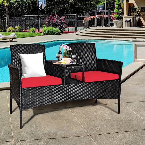 local-goods-image-1fad18c0c8-018b78c5-8275-4b8e-9370-799d9201461b COSTWAY Patio Rattan Conversation Set Seat Sofa Cushioned Loveseat Chairs Turquoise/Red/White