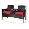 local-goods-image-1fad18c0c8-11e2d595-c769-40fc-ae82-02479d9beb31 COSTWAY Patio Rattan Conversation Set Seat Sofa Cushioned Loveseat Chairs Turquoise/Red/White