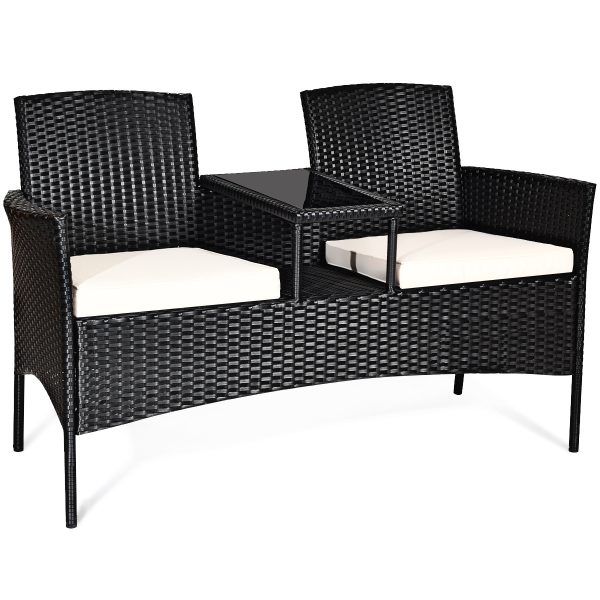 local-goods-image-1fad18c0c8-13345bed-171a-4625-912f-55aed557414f COSTWAY Patio Rattan Conversation Set Seat Sofa Cushioned Loveseat Chairs Turquoise/Red/White