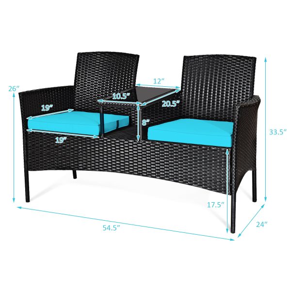local-goods-image-1fad18c0c8-203fbd2c-907d-49c4-938f-105e06f32e81 COSTWAY Patio Rattan Conversation Set Seat Sofa Cushioned Loveseat Chairs Turquoise/Red/White