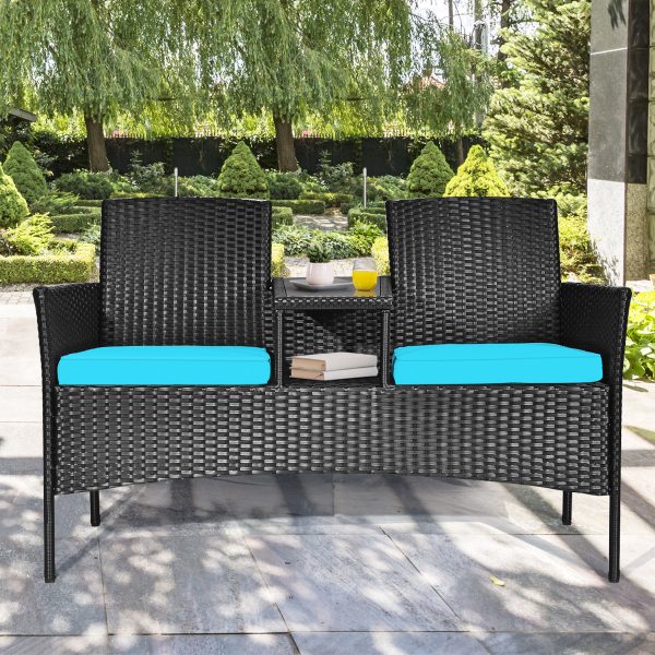 local-goods-image-1fad18c0c8-a9844a7e-138c-4565-adb4-060ea286e607 COSTWAY Patio Rattan Conversation Set Seat Sofa Cushioned Loveseat Chairs Turquoise/Red/White