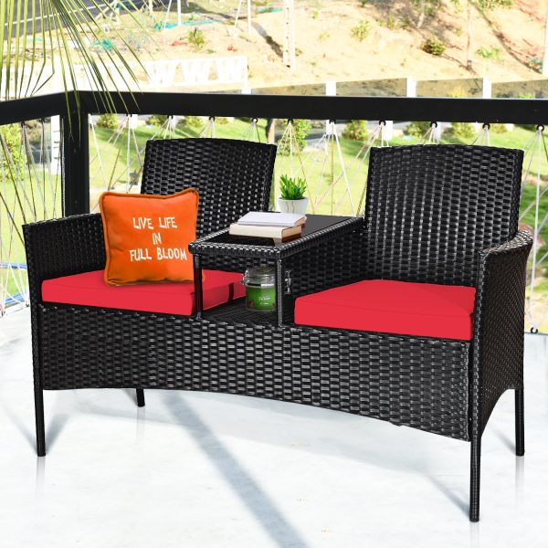 local-goods-image-1fad18c0c8-d5c2f5f4-989d-4303-b9a7-5cec60561d53 COSTWAY Patio Rattan Conversation Set Seat Sofa Cushioned Loveseat Chairs Turquoise/Red/White