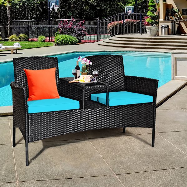 local-goods-image-1fad18c0c8-f3994256-9d24-49f7-9e30-b6c43178ef31 COSTWAY Patio Rattan Conversation Set Seat Sofa Cushioned Loveseat Chairs Turquoise/Red/White