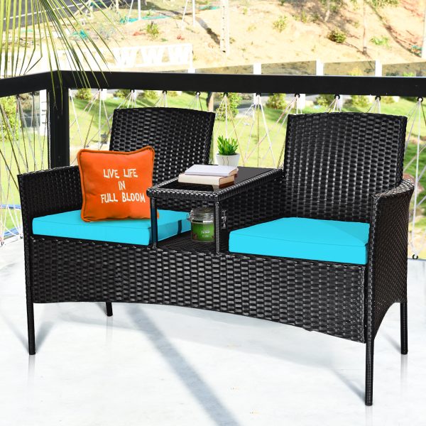 local-goods-image-1fad18c0c8-f85af880-dbfc-4c6a-ae9a-0c0d7560ea12 COSTWAY Patio Rattan Conversation Set Seat Sofa Cushioned Loveseat Chairs Turquoise/Red/White