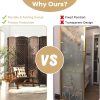 local-goods-image-1fee5834c0-a9f44deb-17ca-400e-9554-889e036657cb_1477x1477 Costway 6 Panel 6 Ft Tall Room Divider, Freestanding Wood Partition Room Divider Panel with Hand-Made Woven Paper Fiber, Room Dividers and Folding Privacy Screens for Bedroom, Small Space, Black/Brown
