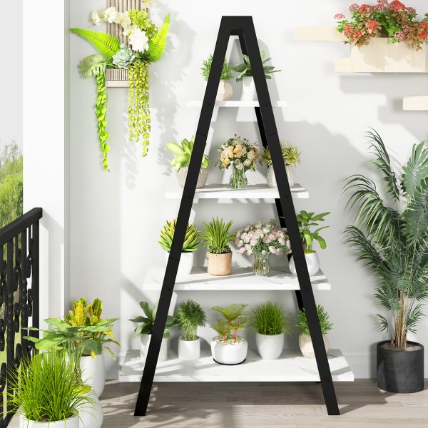 local-goods-image-2013f773904-056f5421-2680-4e23-b379-af0189c2046e_1600x1600.jpeg.format 4-Tier Industrial Bookshelf with Metal Frame, Shelving, Flower Stand, Triangular Shape, Home Office and Living Room