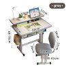local-goods-image-2013f7755d8-2069ede7-3a64-4a37-8f9c-69a7378d342e_1000x1000.jpeg.format Kids Desk and Chair Set, Height Adjustable Children Bedroom Study Desk, Can Directly for Drawing Desktop, Book Stand, Large Storage Drawer for Boys & Girls (Gray)