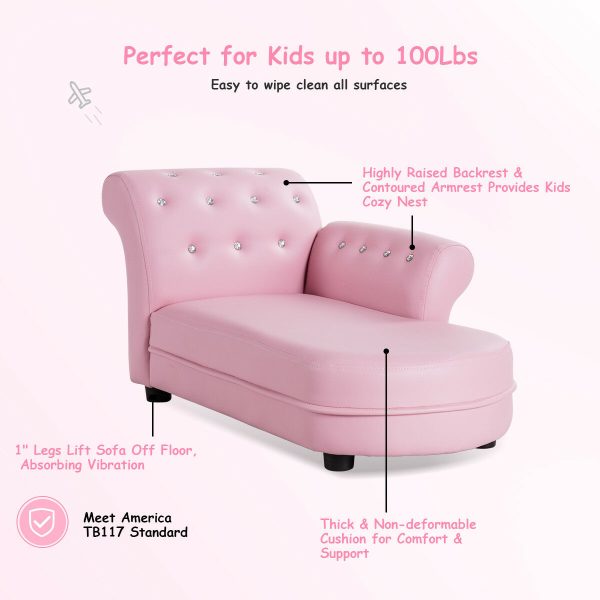 local-goods-image-20150c21d18-4ef7f8f6-a2dc-4059-8224-ba606bf0ddd8 COSTWAY Kids Sofa, Toddler Couch with PVC Leather and Solid Wood Frame, Kids Couch for Children's Room, Kindergarten and Living Room