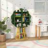 local-goods-image-20150c2214e-9817fea9-9036-4e46-bdbe-158e61cc8537 COSTWAY Tree Bookcase for Kids, 6-Tier Toy Storage Organizer with Open Storage Shelves, Anti-Toppling System, Lovely Toddler Wooden Bookshelf for Kid's Room, Play Room, Nursery, Kindergarten