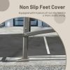 Tindell Porch Patio Swing With Adjustable Canopy, Swing With Stand, Outdoor Swings With armrests, Weather Resistant Steel Frame And PVC-Coated Polyester Fabric