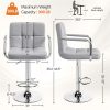 local-goods-image-201a0da2f7b-52df6831-82fa-445e-8d42-ed1fd9f2e0dd_1000x1000.jpeg.format Costoffs 2pcs PU Leather Bar Stools Adjustable Swivel Stools Kitchen Chairs with Large Steel Base, Backrests & Footrest for Dining Room, Kitchen Island, Home Bar Counter, Christmas Gift