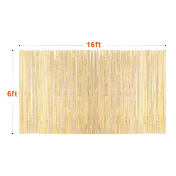 local-goods-image-20237f3a8a-2e433ef9-662f-43e7-877b-14167c0e5ead_1600x1600.jpeg.format VEVOR Natural Bamboo Slat Screening Privacy Bamboo Slat Fence 6 ft H x 13/16 ft L