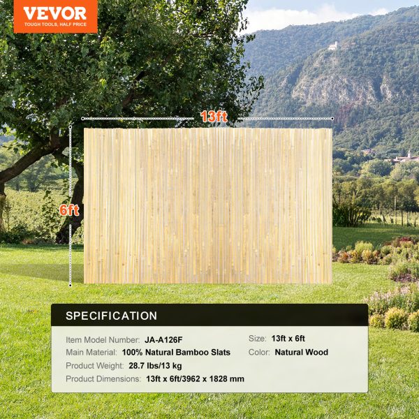 local-goods-image-20237f3a8a-8d6dcf04-1f61-4b63-9a99-4d7343255642_1600x1600.jpeg.format VEVOR Natural Bamboo Slat Screening Privacy Bamboo Slat Fence 6 ft H x 13/16 ft L