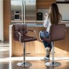 local-goods-image-20237f5034-492ffa75-1673-4e66-b95b-65bca9c92431_1000x1000.jpeg.format Costoffs 2pcs PU Leather Bar Stools Adjustable Swivel Stools Kitchen Chairs with Large Steel Base, Backrests & Footrest for Dining Room, Kitchen Island, Home Bar Counter, Christmas Gift
