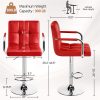local-goods-image-20237f5034-6bca3988-fbf2-4ca5-a2c3-94ad16ea894d_1000x1000.jpeg.format Costoffs 2pcs PU Leather Bar Stools Adjustable Swivel Stools Kitchen Chairs with Large Steel Base, Backrests & Footrest for Dining Room, Kitchen Island, Home Bar Counter, Christmas Gift