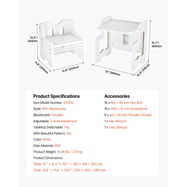 local-goods-image-20237f7428-d6b86f09-6ca5-4c93-9ee1-96ddf1e6941b_1500x1500.jpeg.format VEVOR Weaning Table and Chair Set Toddler Desk with Blackboard White