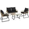 local-goods-image-2029de4b78-deb01477-cac3-42bd-83d1-45f41e2a93f8_1000x1000.jpeg.format Costoffs 3pcs/4pcs Boho Patio Furniture Sets: Outdoor Wicker Bistro & Conversation Sets with Cushions for Balcony, Porch, Backyard, and Garden, Stylish and Comfortable Outdoor Patio Furniture, Cream/Black