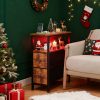 local-goods-image-2066d90000-ac6c73b5-806c-46f2-8088-4c6b154f5794_1600x1600.jpeg.format WHONLINE Narrow End Table Living Room with Charging Station, Skinny Side Table with Fabric Drawers, Slim LED Nightstand for Bedroom, Small Spaces, Couch, Rustic Brown