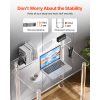 local-goods-image-2066d90d9c-1eca3c7b-d06f-45a4-90fd-34a59aac867c_2000x2000.jpeg.format VEVOR Acrylic Table, 2 Tiers Clear Office Desk with Monitor Stand, Acrylic Study Computer Desk, Modern Side End Table Nightstand for Bedroom, Office, Study, Cloakroom, 19.7 x 31.5 x 34.7 in (Clear)