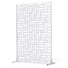 VEVOR Metal Privacy Screen 47" x 76" Outdoor Privacy Screens & Panels White