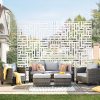 VEVOR Metal Privacy Screen 47" x 76" Outdoor Privacy Screens & Panels White