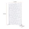 VEVOR Metal Privacy Screen 47" x 76" Outdoor Privacy Screens & Panels White