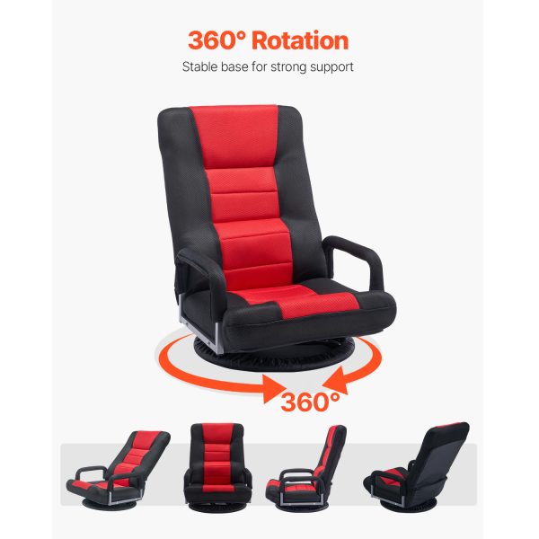 local-goods-image-2079f62283-2d7810e0-4769-4fdc-8939-f1cdab273efa_1500x1500.jpeg.format VEVOR Swivel Floor Gaming Chair, 360-Degree Rotating Floor Chair with 4 Adjustable Position Folding Backrest and Lumbar Support, Folding Video Reclining Sofa for Watching TV Reading Playing Game, Gray No armrests/with handrails