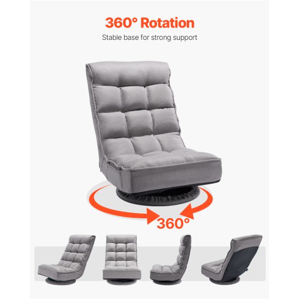 local-goods-image-2079f62283-61d560c3-7848-4d56-8952-2e2e74f0ac65_1500x1500.jpeg.format VEVOR Swivel Floor Gaming Chair, 360-Degree Rotating Floor Chair with 4 Adjustable Position Folding Backrest and Lumbar Support, Folding Video Reclining Sofa for Watching TV Reading Playing Game, Gray No armrests/with handrails