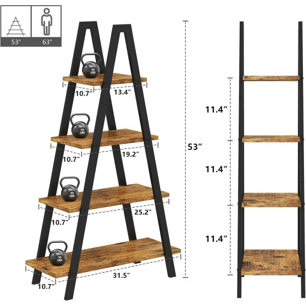 local-goods-image-2079f62f21-0d8f8fa4-0f6c-4511-bd8b-c0e967c058c0_1500x1500.jpeg.format 4-Tier Industrial Bookshelf with Metal Frame, Shelving, Flower Stand, Triangular Shape, Home Office and Living Room