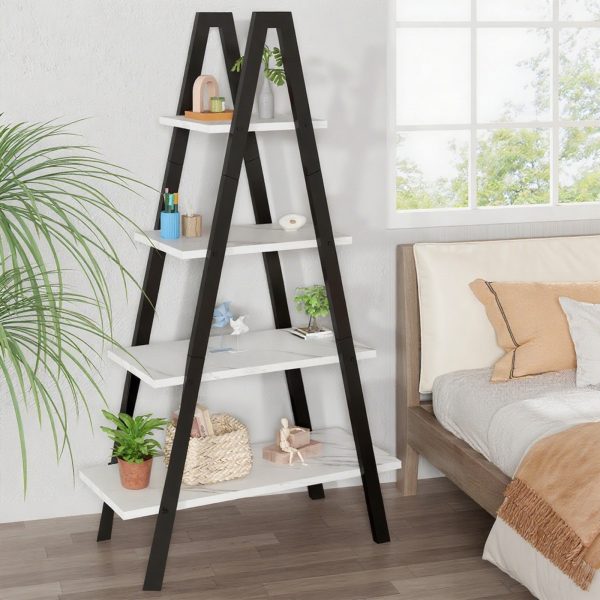 local-goods-image-2079f62f21-25b1e950-67d8-4ecd-a1e4-d977313be853_1600x1600.jpeg.format 4-Tier Industrial Bookshelf with Metal Frame, Shelving, Flower Stand, Triangular Shape, Home Office and Living Room