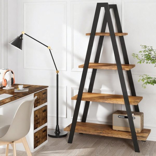 local-goods-image-2079f62f21-44a29ec7-cb7f-47c4-aa3e-38c436f8e9bf_1500x1500.jpeg.format 4-Tier Industrial Bookshelf with Metal Frame, Shelving, Flower Stand, Triangular Shape, Home Office and Living Room