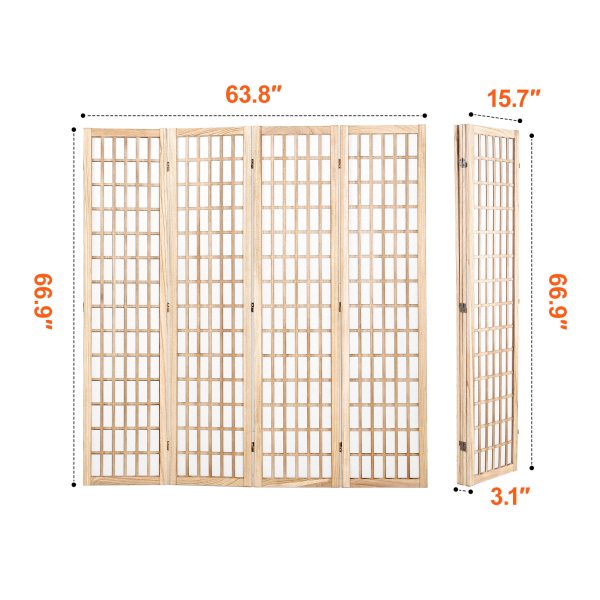 local-goods-image-2079f64092-8d7837a5-cca5-4412-8477-73de657bbd74_1600x1600.jpeg.format VEVOR Room Divider, 4 Panel / 6 Panel Japanese Room Divider, Folding Privacy Screen Indoor, Portable Partition Dividers and Decoration Screens, for Room Separation, Home, Office, Restaurant & Bedroom (Natural / Black)