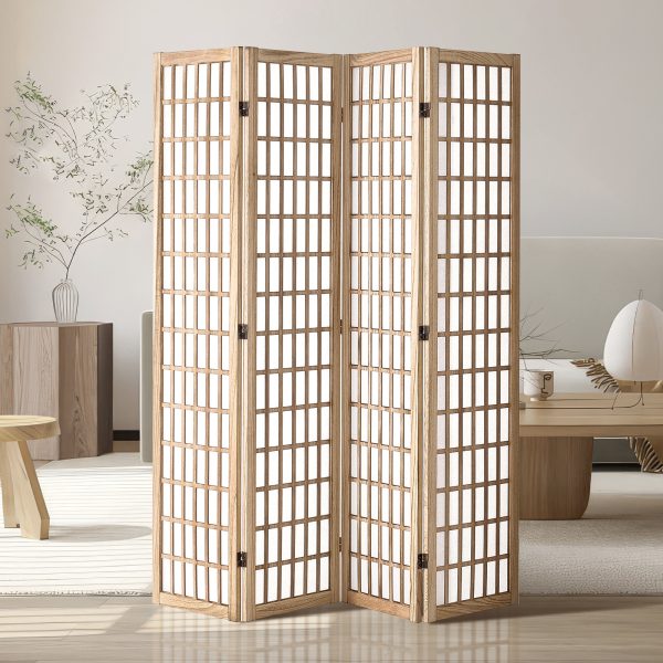 local-goods-image-2079f64092-971980a3-4412-464f-8b93-26e8fb7a8c97_1600x1600.jpeg.format VEVOR Room Divider, 4 Panel / 6 Panel Japanese Room Divider, Folding Privacy Screen Indoor, Portable Partition Dividers and Decoration Screens, for Room Separation, Home, Office, Restaurant & Bedroom (Natural / Black)